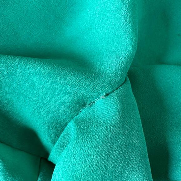 Womens Top Size Medium Teal Professional Flowy Back Button Office Siren Everyday - Picture 8 of 8